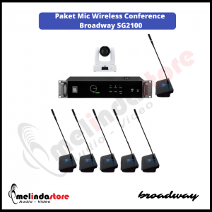 Mic Wireless Conference Broadway SG2100 - 6 Mic + Camera PTZ